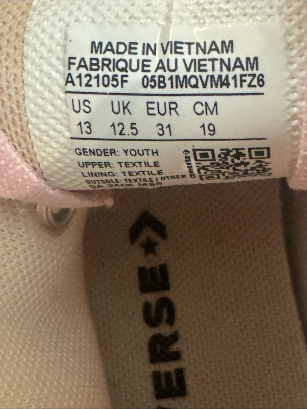 Converse Kids Pink High Top Chuck Taylor Sneakers - Picture 5 of 6